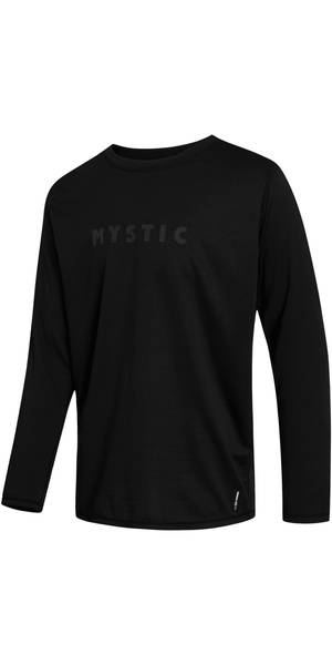 2026 Mystic Mens Star Long Sleeve Quick Dry Rash Vest 35001.250202 - Black